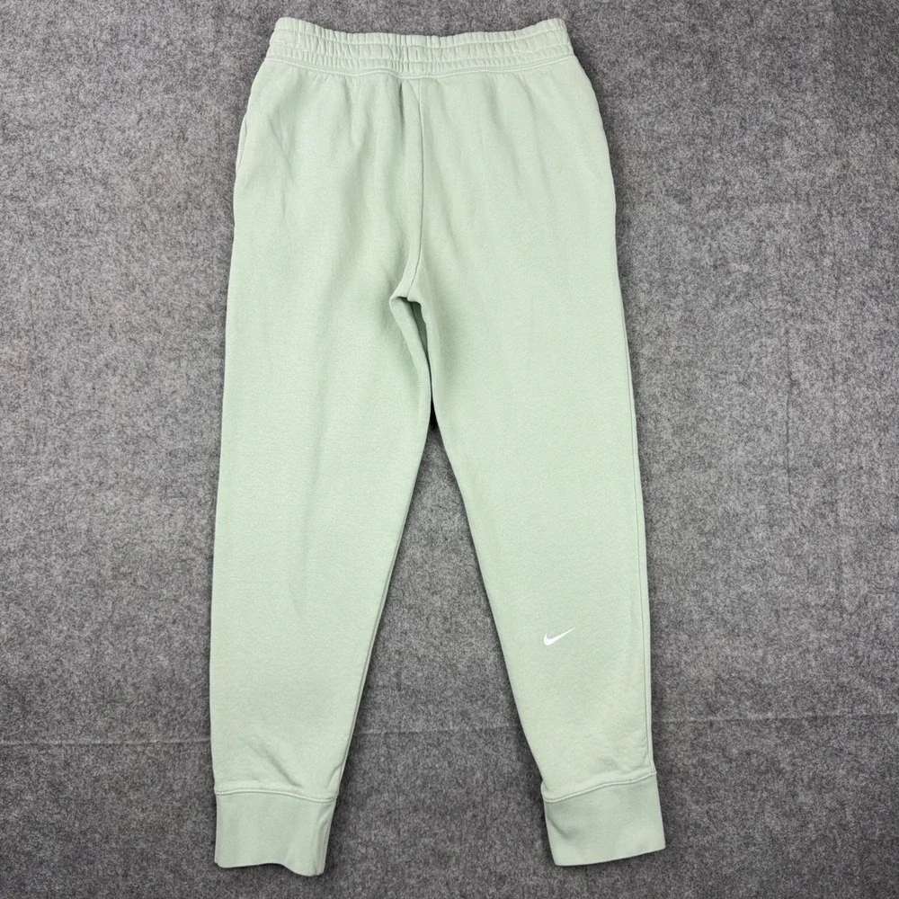 Nike Club Fleece Joggers Kids Large Sage Green Sweatpants Drawstring Swoosh Gym